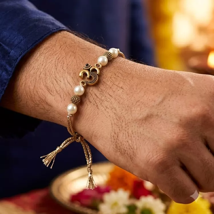 Buy Metal Aum Rakhi for Brother